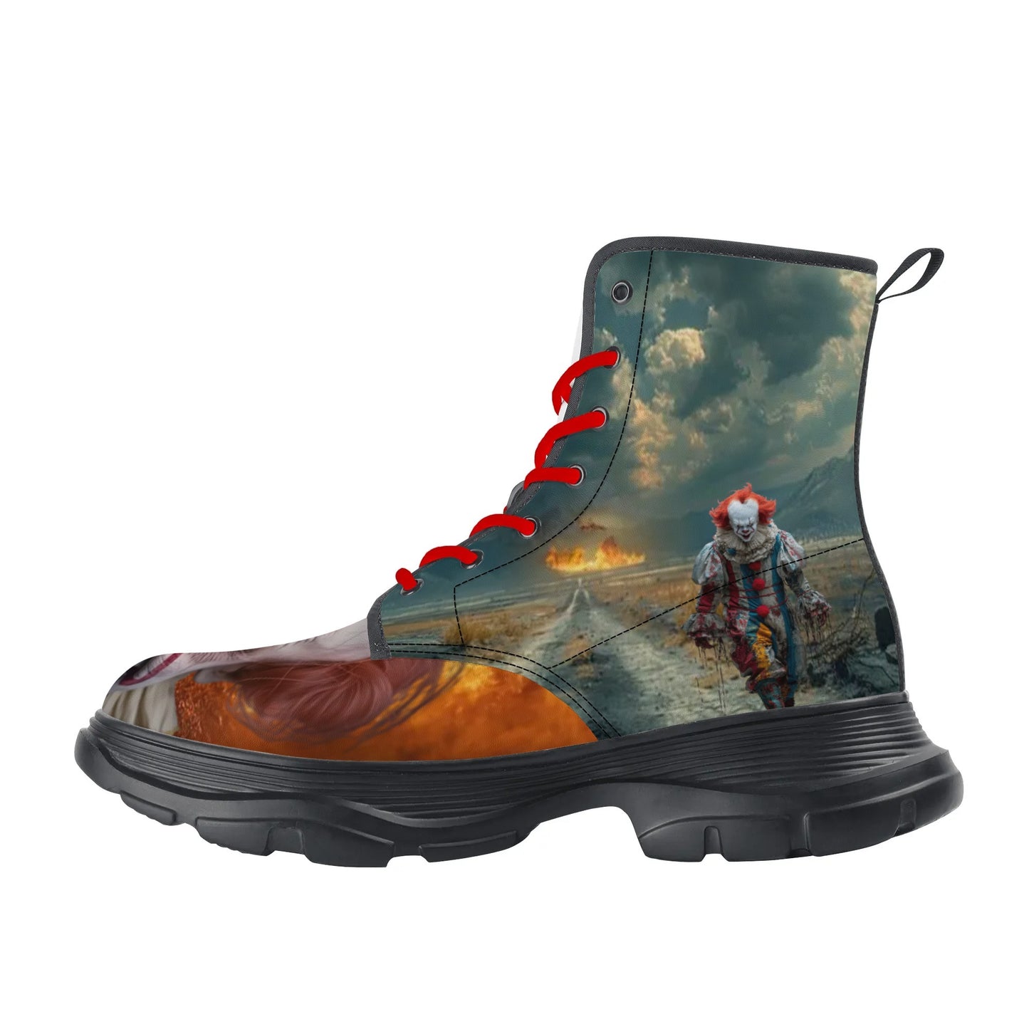 Mens and Womens Clowns Leaving Hell Leather Boots